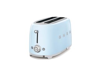 50's Retro Style 2 Slot 4 Slice Toaster Pastel Blue