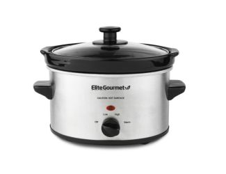 Gourmet 2qt Stainless Steel Slow Cooker