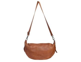 Callie Leather Sling/Crossbody Bag Cognac