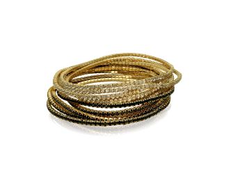 Mutli Stretch Bracelet Set, 10- Gold Tone