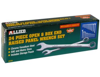 24-Piece SAE and Metric Wrench Set