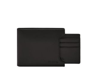 Derrick Leather RFID Sliding 2-in-1 Wallet Black
