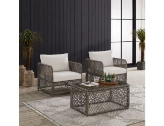 Granite Bay 3-Piece Wicker Outdoor Chair Set