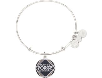Star Wars - May the Force Be With You Bangle - Shiny Silver