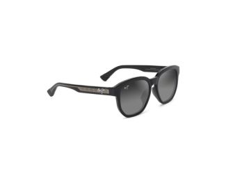 Akahai AF Polarized Sunglasses Shiny Black w/ Gray Frame Neutral Gray Lens