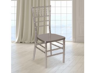 Pewter Resin Stackable Chiavari Chair - Banquet and Event Furniture