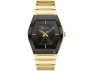 Men's Futuro Watch Gold Tone with Black Dial
