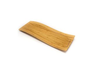 Bamboo Roller Coaster Tray, 16.3x5.7x1.3"