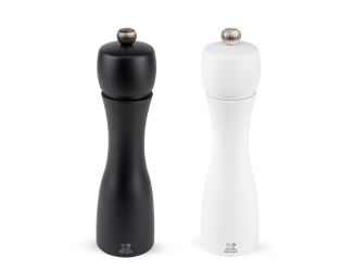 Tahiti 20cm Manual Salt and Pepper Mill Duo - Black/Matte White