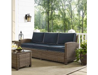 Bradenton Sofa With Navy Cushions