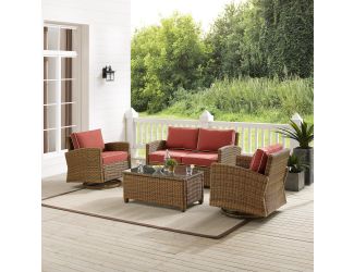 Bradenton 4Pc Swivel Rocker Conversation Set