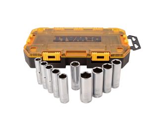 10pc Tough Box 1/2" Drive Deep Metric Socket Set