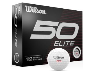 Wilson Fifty Elite White Golf Balls - 1 Dozen