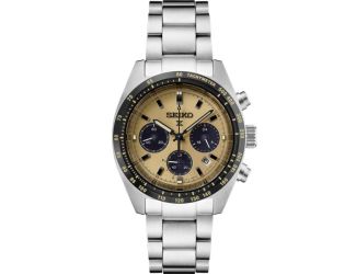 Prospex Speedtimer SS Solar Chronograph Yellow Dial
