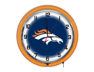 Denver Broncos 18" Neon Clock