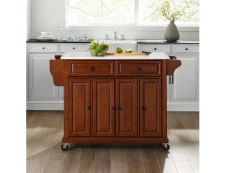 Full Size Granite Top Kitchen Cart