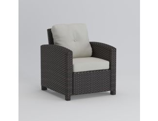Miles Club Chair Mocha Wicker