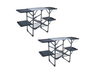 Slim-Fold Cook Station - Black Chrome (Set of 2)