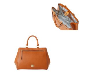 Saffiano Zip Satchel