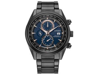 Men's Sport Luxury Radio Control Blue Dial Stainless Steel Watch