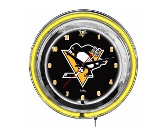Pittsburgh Penguins 14" Neon Clock