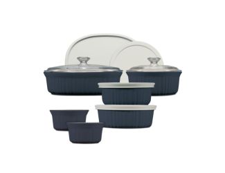 French Colors 12pc Bakeware Set French Navy