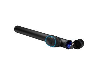 Casemaster Q-Vault Supreme Black with Blue Trim Cue Case