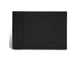 Onyx Leather Bi-Fold Clip Wallet Size 4.5"x3.25"