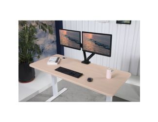 K Series 60" Standing Desk with Rectangular Top - Oak