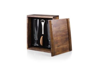 Pilsner Beer Set - Acacia Wood