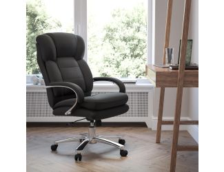 24/7 Intensive Use Big & Tall 500 lb. Rated Black Fabric Ergonomic Office Chair