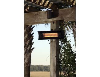 Black Steel Wall Mounted Infrared Patio Heater
