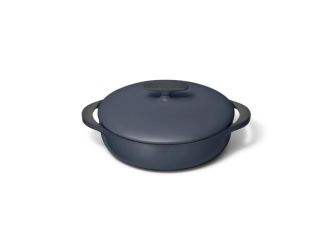 3.5qt Enameled Cast Iron Braiser w/ Domed Lid Dark Navy