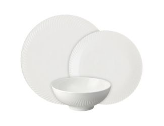 Denby Arc White 12 Pc Dinnerware Set