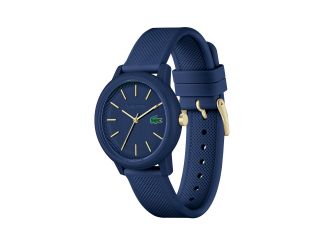Ladies' 12.12 Gold & Navy Silicone Strap Watch