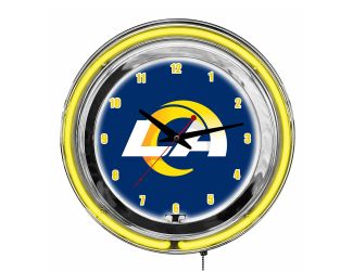 La Rams 14" Neon Clock