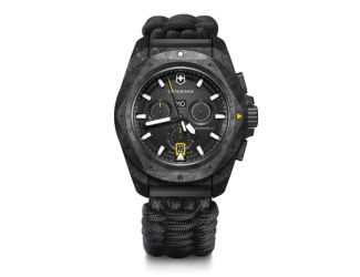 I.N.O.X. Chrono Carbon, 43mm, Black Paracord Strap Set