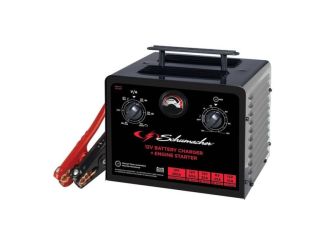 Schumacher Car Battery Charger Jump Starter - Manual Timer-Controlled Battery Jumper & Charger
