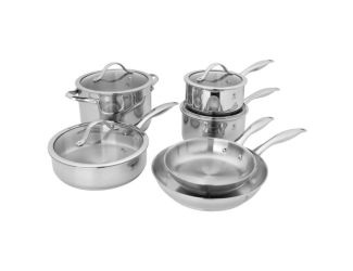 Aragon 10pc 3-Ply Stainless Steel Cookware Set