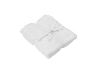 FRINO 2 Fringed Organic Cotton Terry Guest Hand Towel Set