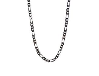 Stainless Steel 22" Figaro Link Necklace