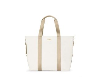 Sport Essential Large East/West Tote Off White/Tan