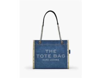 The Denim Chain Medium Tote Bag