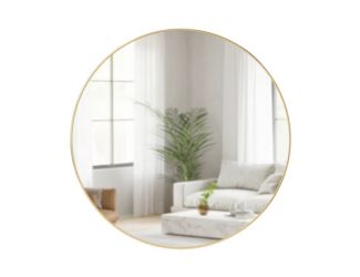 Hubba Mirror 34 inches Brass