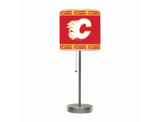 Calgary Flames Chrome Lamp