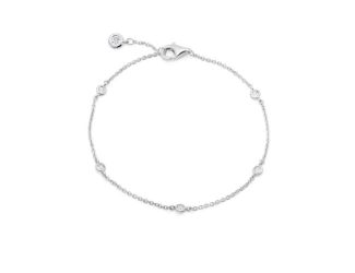 Crislu Bezel Bracelet Finished in Pure Platinum