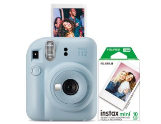 Instax Mini 12 Instant Camera w/ 10 Count Film Pastel Blue