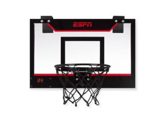 Classic Over-the-Door Hoop w/ 2 Mini Basketballs Scoreboard & Pump