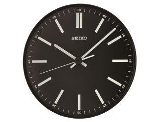 Landon Black Wall Clock Size 12"