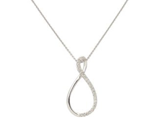 White Gold Diamond Infinity Necklace